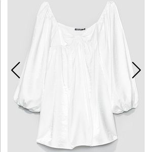 Nasty gal balloon sleeve taffeta dress